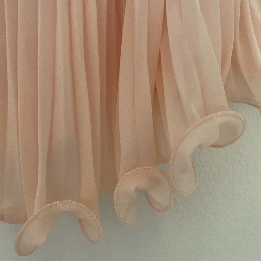 Gianna Bini Cute Pleated Pink Blouse - Picture 3 of 4